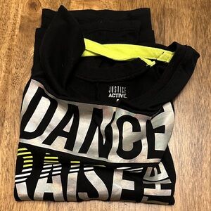 Justice Black and Neon Kids Dance Costume